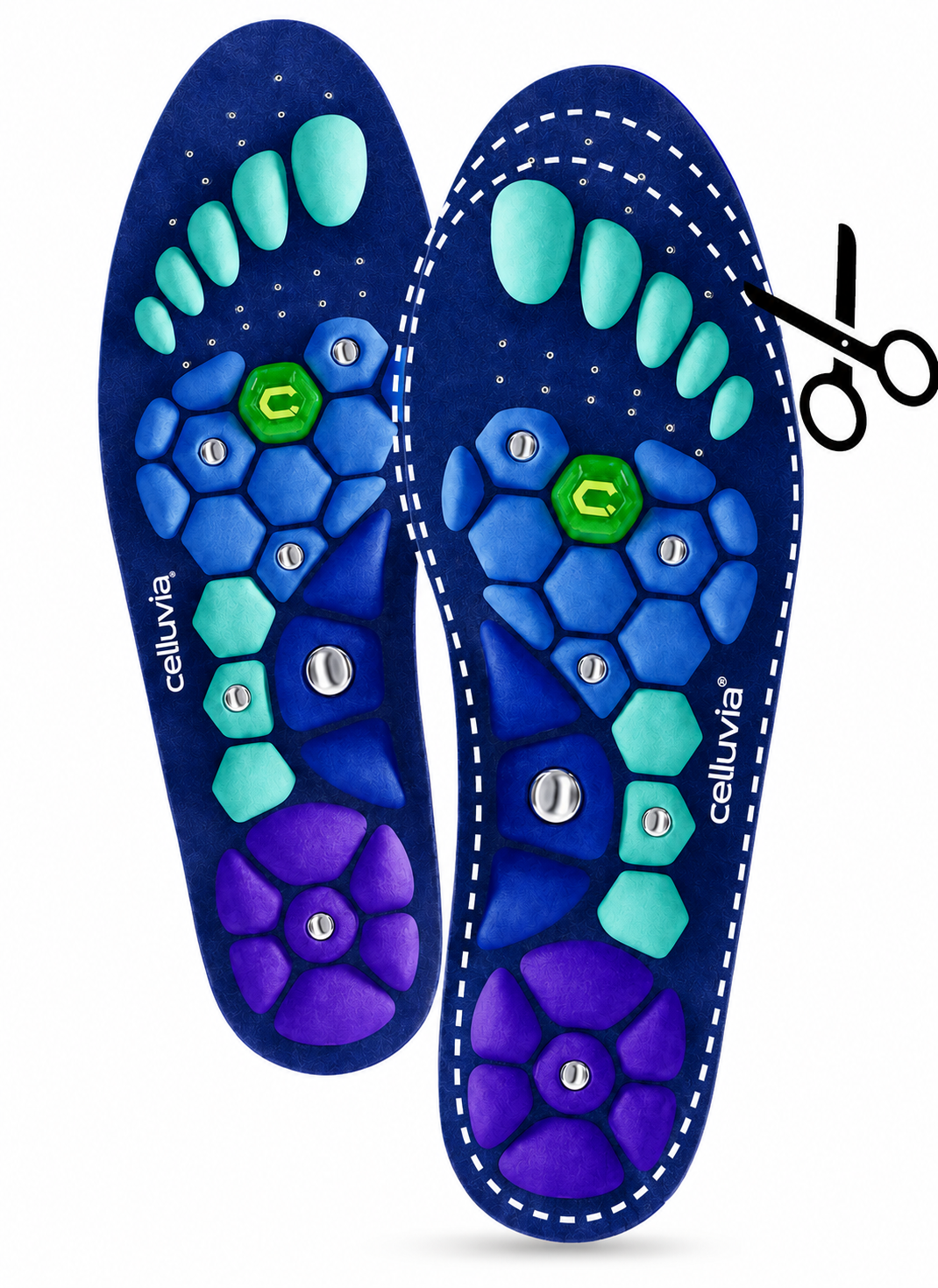 Celluvia Insoles - Magnetic Acupressure for Targeted Comfort Support