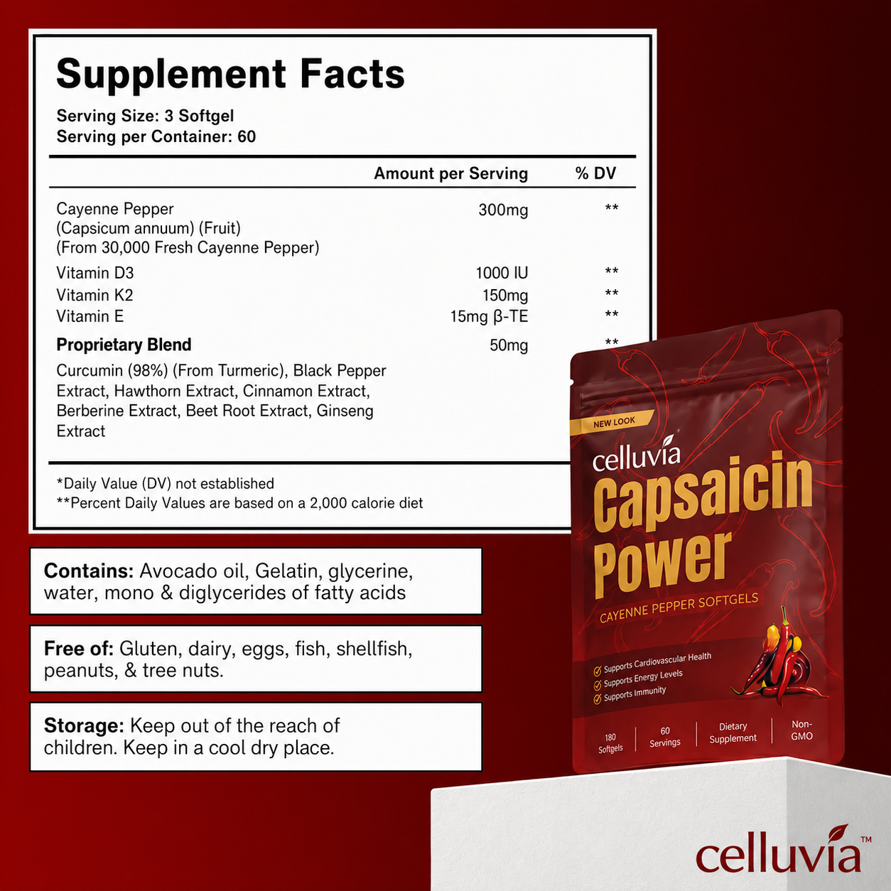 Celluvia Capsaicin Power