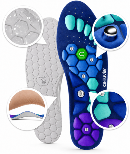 Celluvia Insoles - Magnetic Acupressure for Targeted Comfort Support