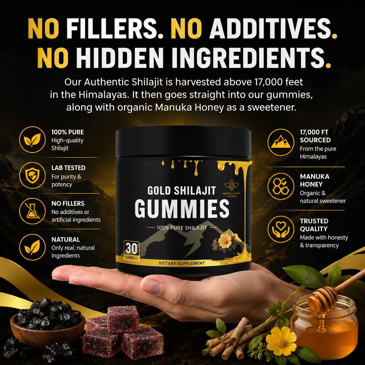 Himal Essence - Gold Shilajit Gummies