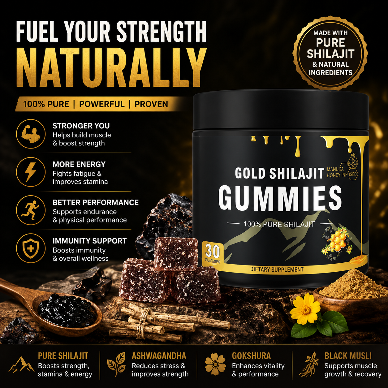 Himal Essence - Gold Shilajit Gummies