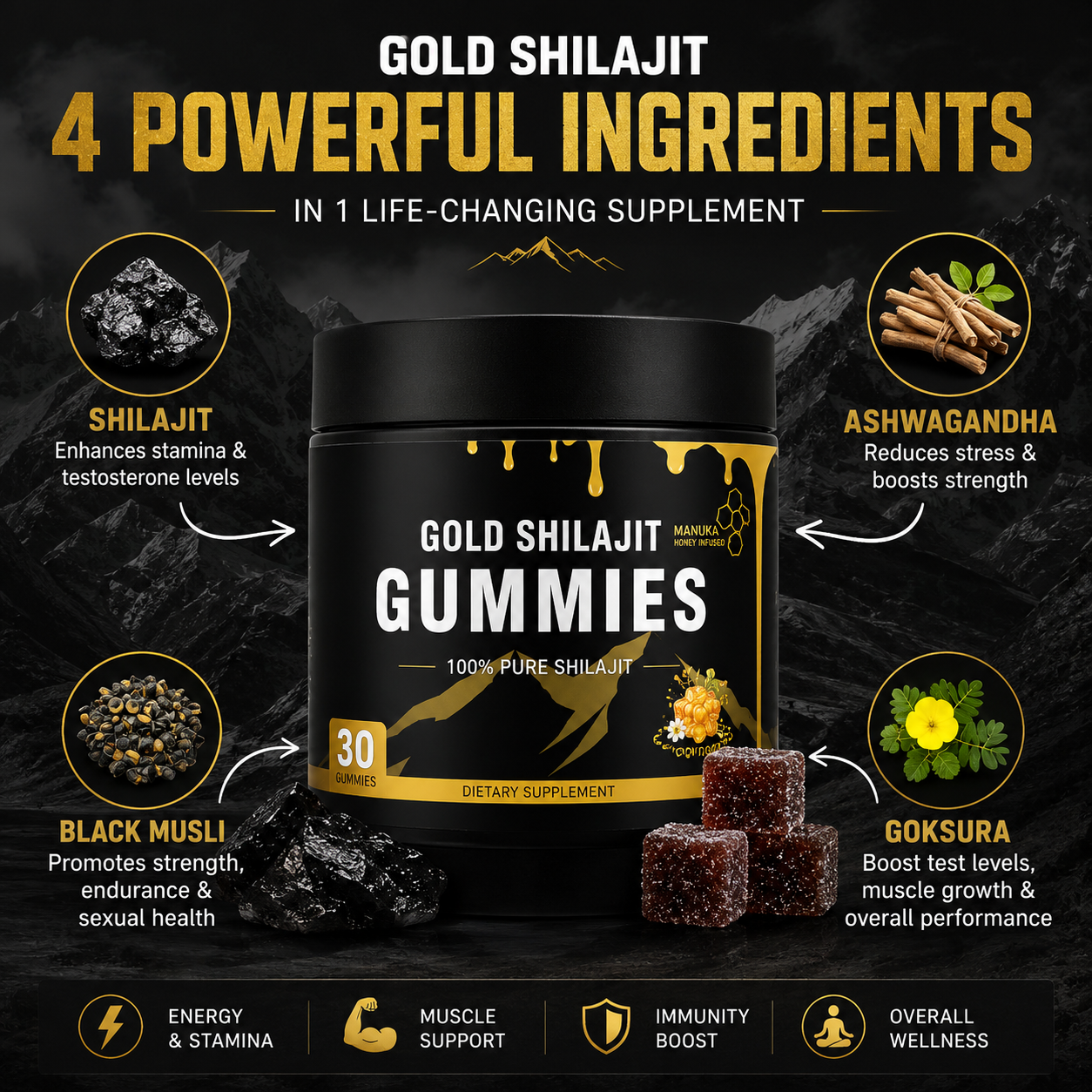 Himal Essence - Gold Shilajit Gummies